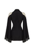 LACE DETAILED BLACK KIMONO